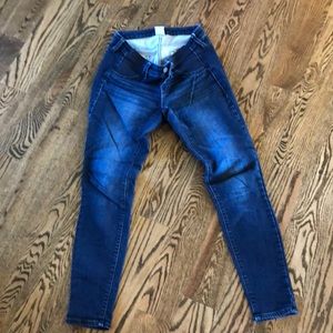 Side panel maternity jeans